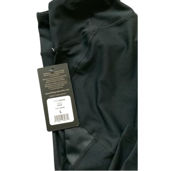 90 Degree Athletic Pants Womens Large Mid Rise High Waist Yoga Activewear NWT - Picture 11 of 11